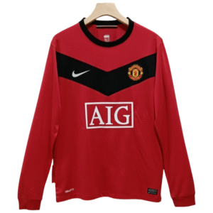 Manchester United Retro Jersey Home Shirt Long sleeve 2009-10