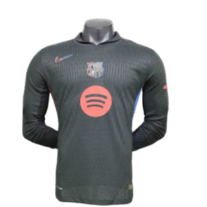 24-25 Barcelona Away Long Sleeve Kit Player Version Shirt Soccer Jersey