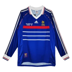 France World Cup 1998 Retro Jersey Long Sleeve