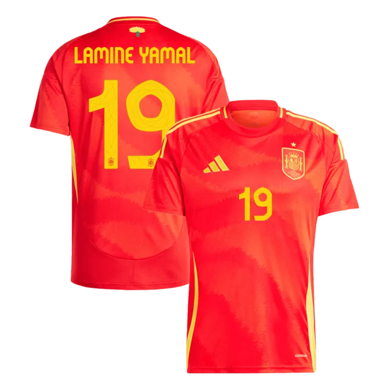 2024 Euro Spain Nation Home Jersey LAMINE YAMAL #19 RODRIGO #16 MORATA #7