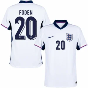 England Home Foden 20 Shirt 2024-2025 Fan Size£ºS-2XL Non-Customize