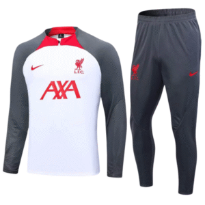 Liverpool Half-Pull Training Suit White Jersey 2023/2024
