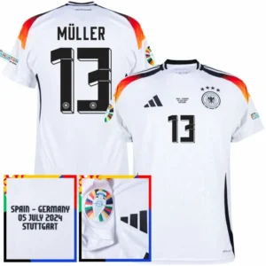 Germany Home M¨¹ller 13 Shirt  2024 Player version Size£ºS-2XL  Non-Customize