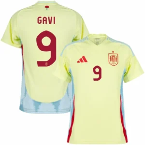 Spain Away Gavi 9 Shirt 2024-2025 Fan / Player version  Size£ºS-2XL Non-Customize