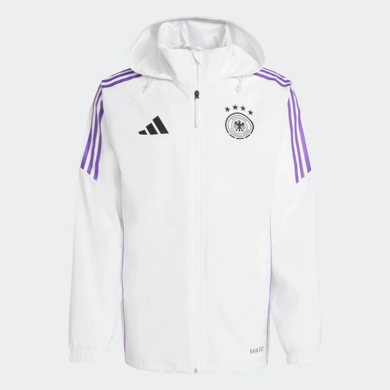 Germany Tiro 24 Player Rainjacket - white - 2024-2025