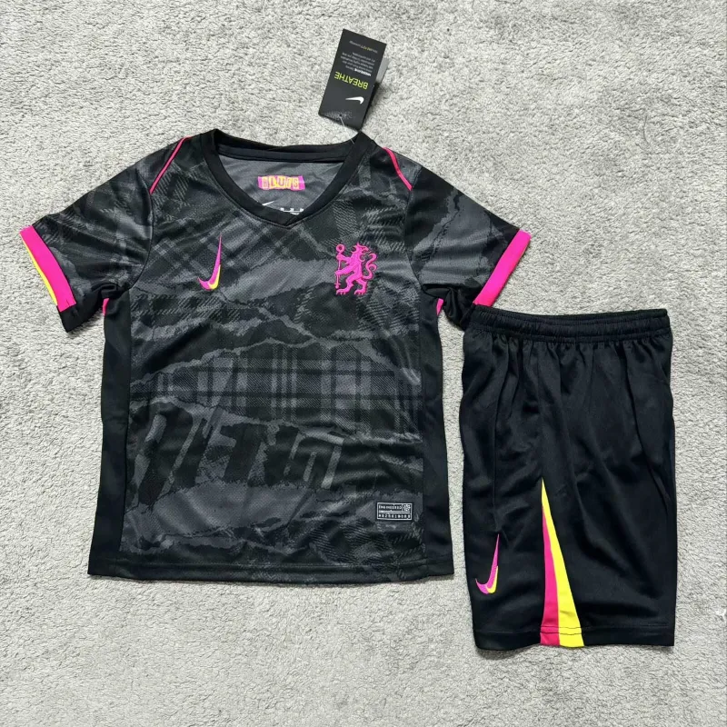 2024-25 Kids Chelsea Third Kit Jersey+Shorts - Image 3