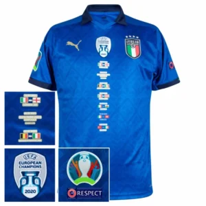 Retro Italy Euro 2020 Road to Victory Commemorative Squad Shirt  Non-Customize