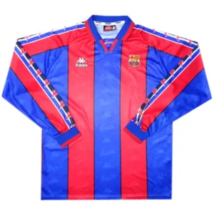 Barcelona Retro Long Sleeve Jersey Home 1996-97