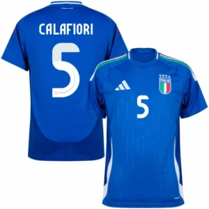 Italy Natio Home Calafiori 5 Shirt 2024-2025 Fan Size£ºS-2XL Non-Customize