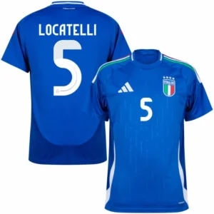 Italy Natio Home Locatelli 5 Shirt 2024-2025 Player version Size£ºS-2XL Non-Customize