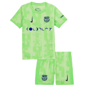 Kids Barcelona Third x Coldplay Kits(Jersey+Shorts) 2024-25