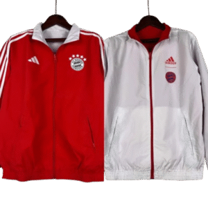 2023-2024 Bayern Munich Reversible Windbreaker £¨Red-white£©Soccer Jersey 1:1 Thai Quality