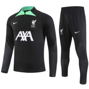 Liverpool Half-Pull Training Suit Black Jersey 2023/2024