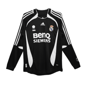 06-07 real madrid Away Retro Jersey Long Sleeve