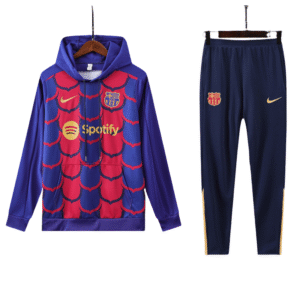 Nike Barcelona 24-25 Men's Hooded Soccer Training Tracksuit Kits