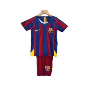 Barcelona 05-06 Home Retro Kids Kits Football Jersey