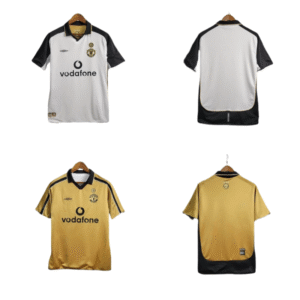 Retro Long Sleeve Manchester United Centenary Season Reversible Football Shirt 2001/2002