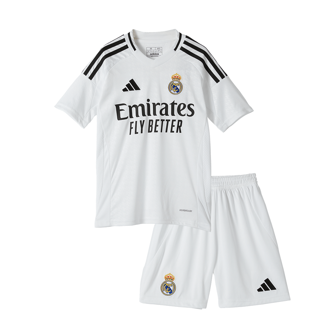 24-25 real madrid Home Kids Kit Jersey+Shorts