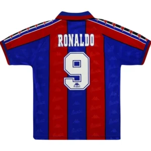Barcelona Ronaldo #9 Retro Home Jersey 1996-97