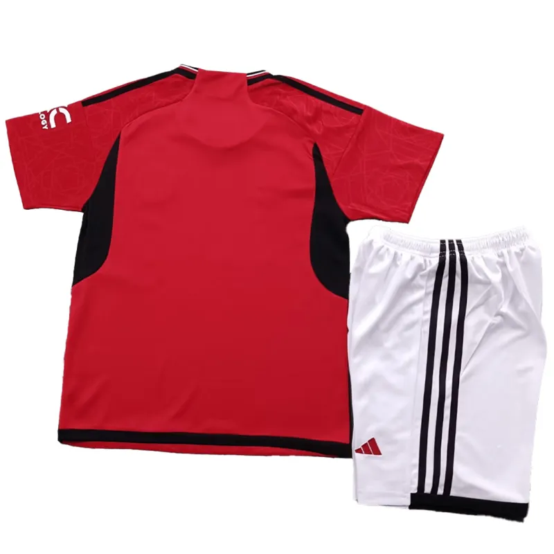 Kids Manchester United 2023/24 Home Jersey Kit - Image 3