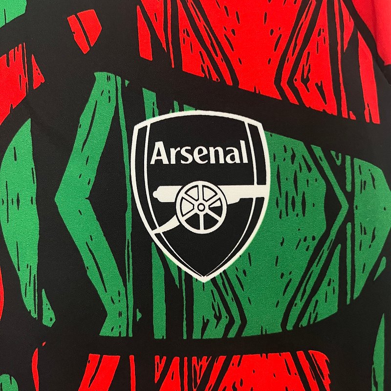 24-25 Arsenal Red&Green Windbreaker Jacket Football - Image 5