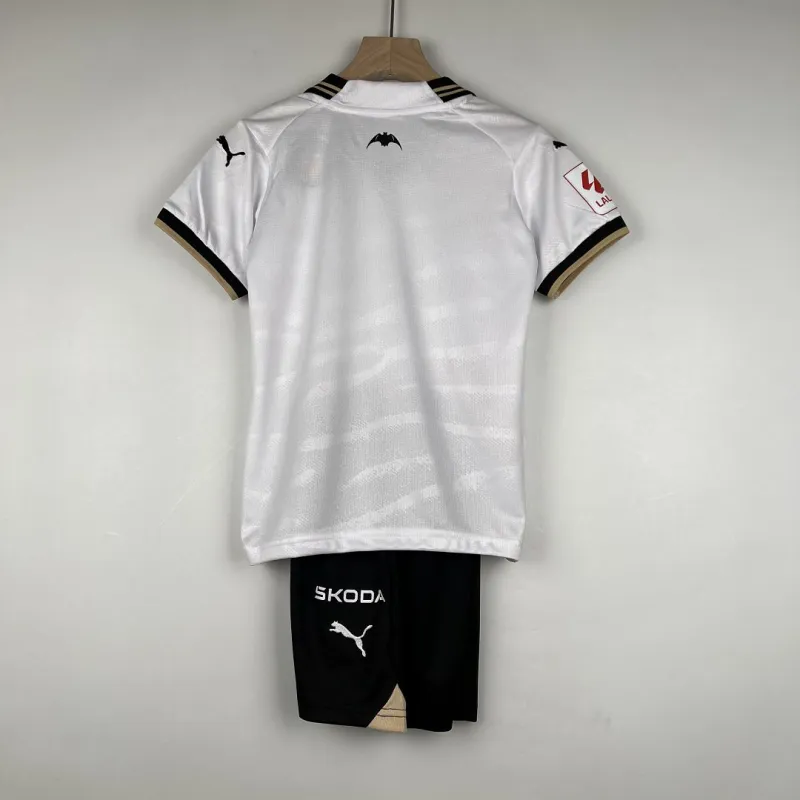 Kids Valencia 2023/24 Home Kit Jersey+Shorts - Image 4