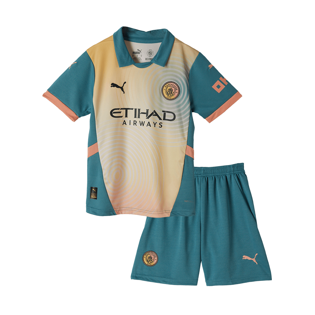 24-25 Manchester City Fourth Special Kids Kit Jersey+Shorts