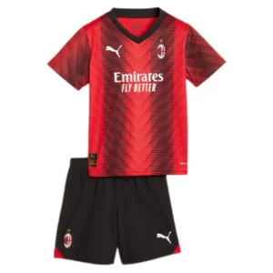 23-24 Kids AC Milan Jersey Home Kit