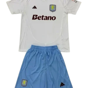 Kids Aston Villa Away Kits(Jersey+Shorts) 24-25