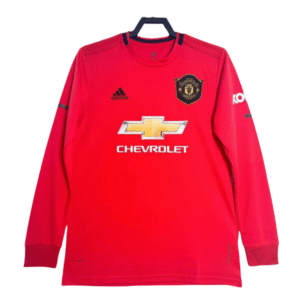 Retro Manchester United Home  Long Sleeve  Football Shirt 2019-2020