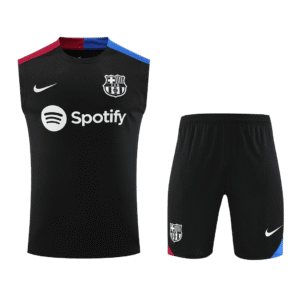 Barcelona Pre-Match Soccer Jersey Vest Kit(Jersey+Shorts) 2024-25