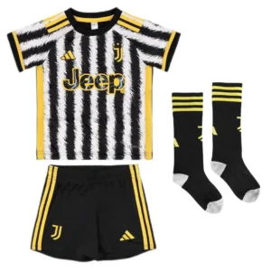 2023-24  Kids Juventus Home Whole Kit(Jersey+Shorts+Socks)