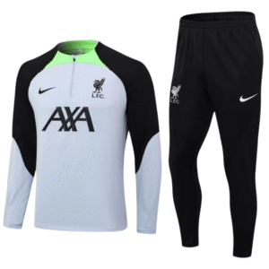 Liverpool Half-Pull Training Suit Grey Jersey 2023/2024
