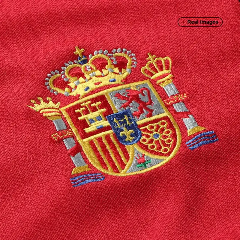 1998 Spain Nation Retro Jersey Home World Cup - Image 4