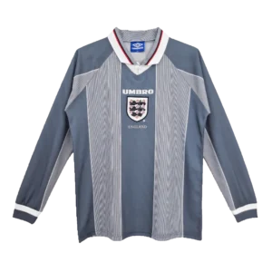England Euro Cup 1996 Retro Away Long Sleeve Jersey