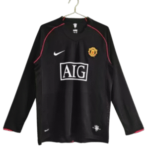 07-08 Retro Long Sleeve Manchester United #7 Ronaldo Third  Away Soccer Jersey