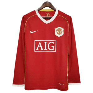 Manchester United Shirt Retro Jersey Long Sleeve Home 2006-07