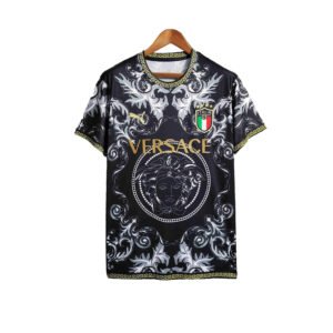 2023 Italy Nation VERSACE Special Edition Black Jersey