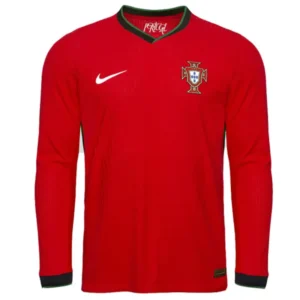 2024  Portugal Nation Home Long Sleeve Jersey Euro