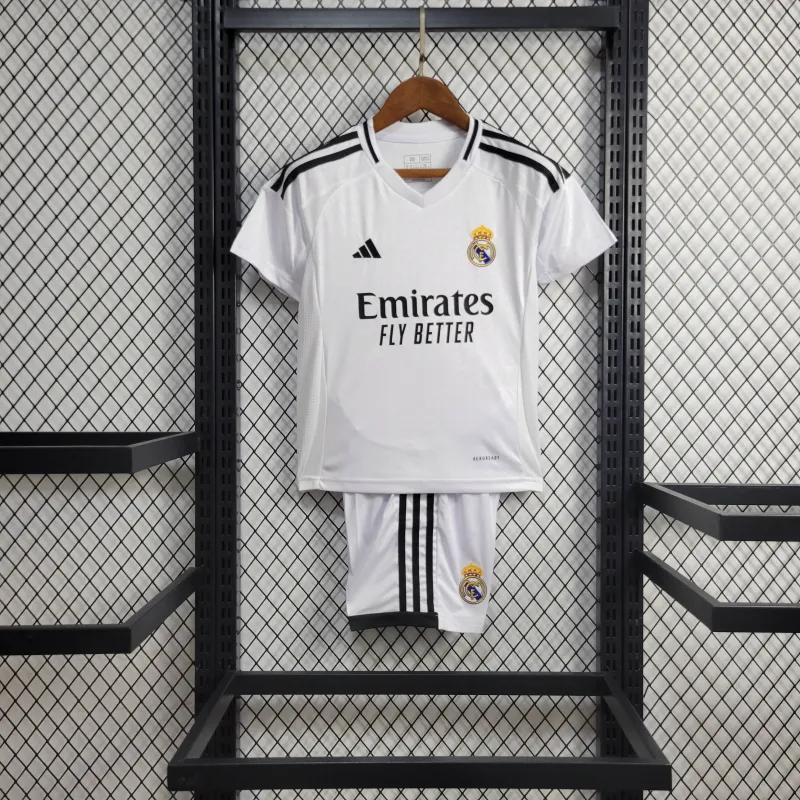 24-25 real madrid Home Kids Kit Jersey+Shorts - Image 2