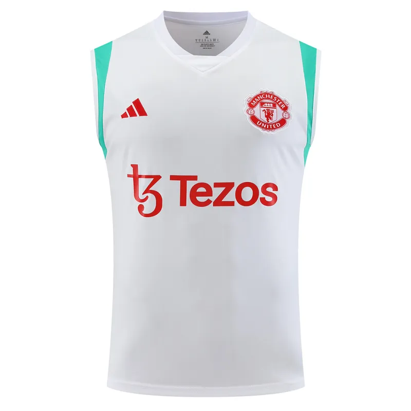 Manchester United Pre-Match Vest 2023/24 Jersey White