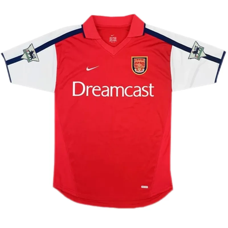 00-01 Arsenal Bergkamp #10 Retro Jersey Home - Image 2