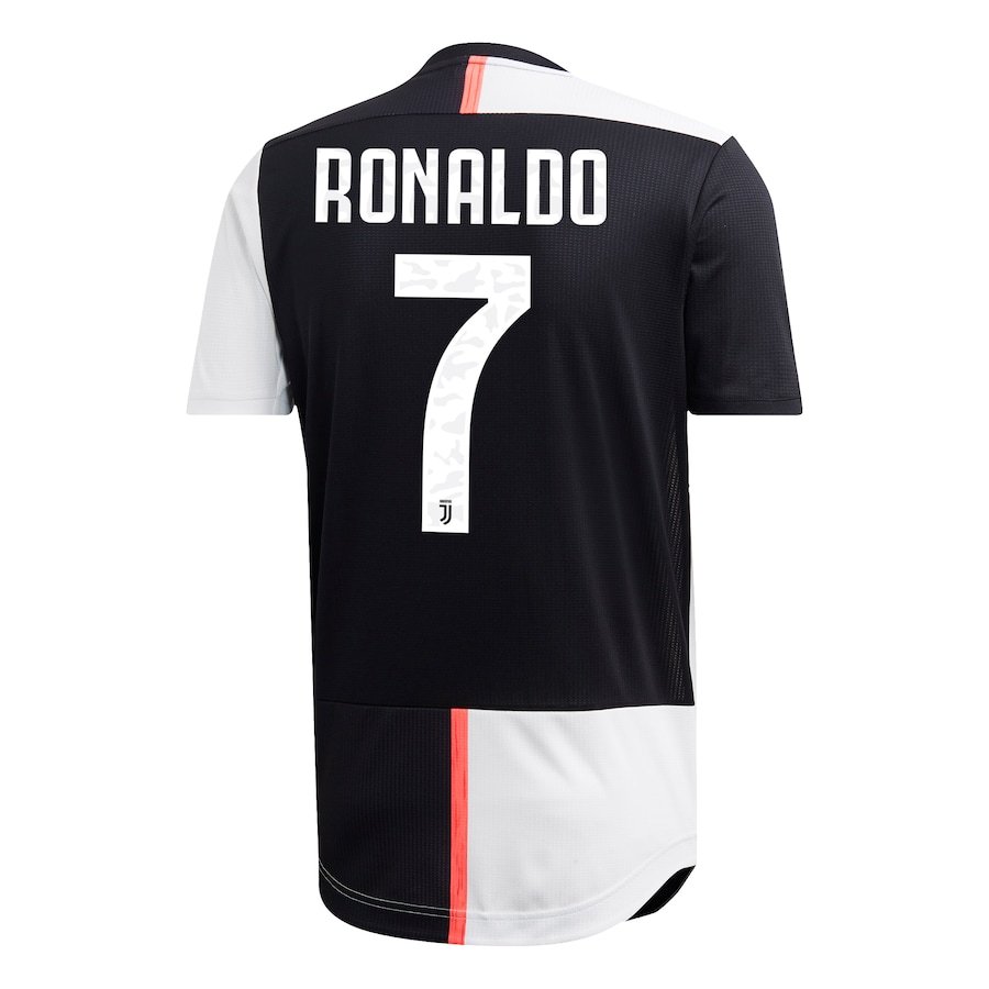 2019-20 Juventus Home Retro Soccer Jersey Adidas Ronaldo #7 - Image 2