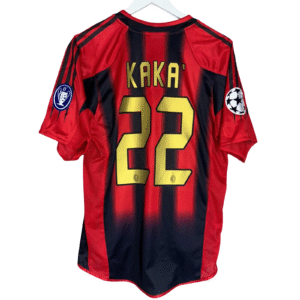 AC Milan Retro Home Kaka 22 Shirt 2004 2005 Non-Customize
