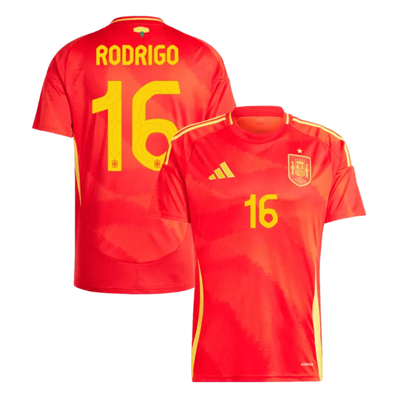 2024 Euro Spain Nation Home Jersey LAMINE YAMAL #19 RODRIGO #16 MORATA #7 - Image 2