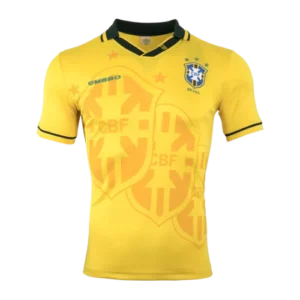 Brazil Jersey Custom Home Soccer Retro Jersey 1993-94