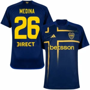 Boca Juniors Third Medina 26 Shirt 2024-2025 Fan version Size£ºS-4XL Non-Customize