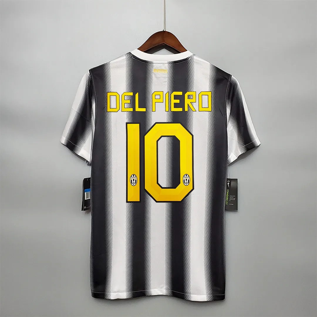 2011-12 Juventus Del Piero #10 Retro Jersey Home Replica - Image 10