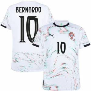 Portugal Away  Bernardo 10 Shirt 2025-2026 Fan / Player version  Size£ºS-2XL Non-Customize