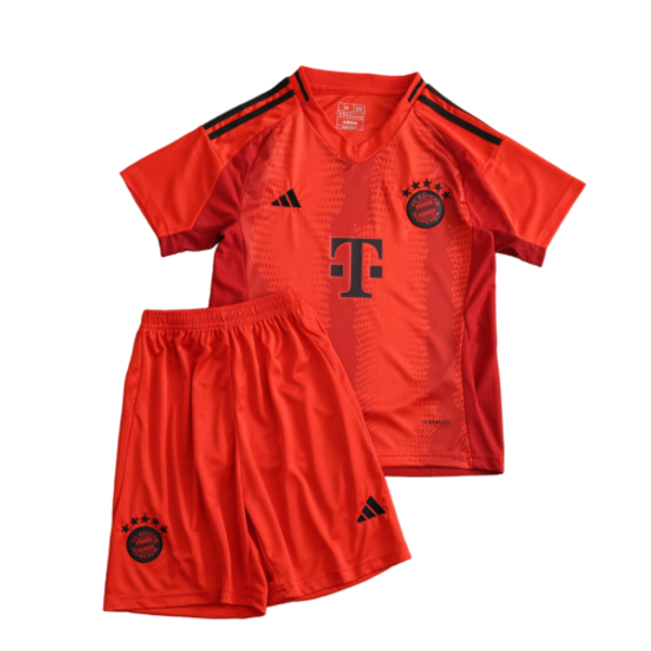 24-25 Bayern Munich Home Soccer Kids Kit Jersey+Shorts
